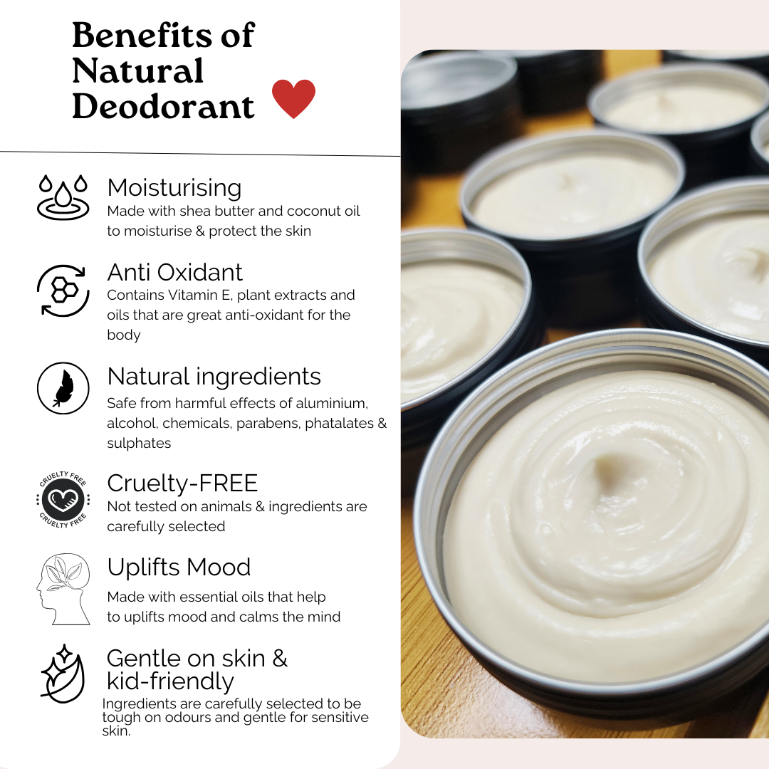 Set of 3 natural deodorant - Choose your scent