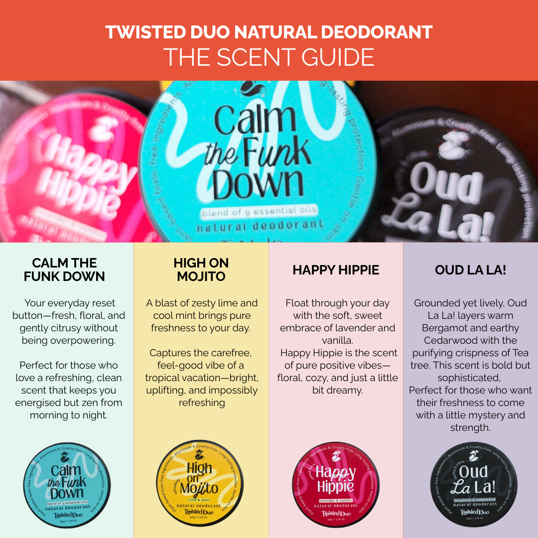 Set of 3 natural deodorant - Choose your scent