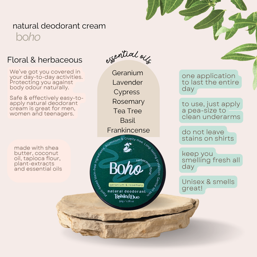 Bo.Ho : Geranium and Rosemary | Floral & Herbaceous