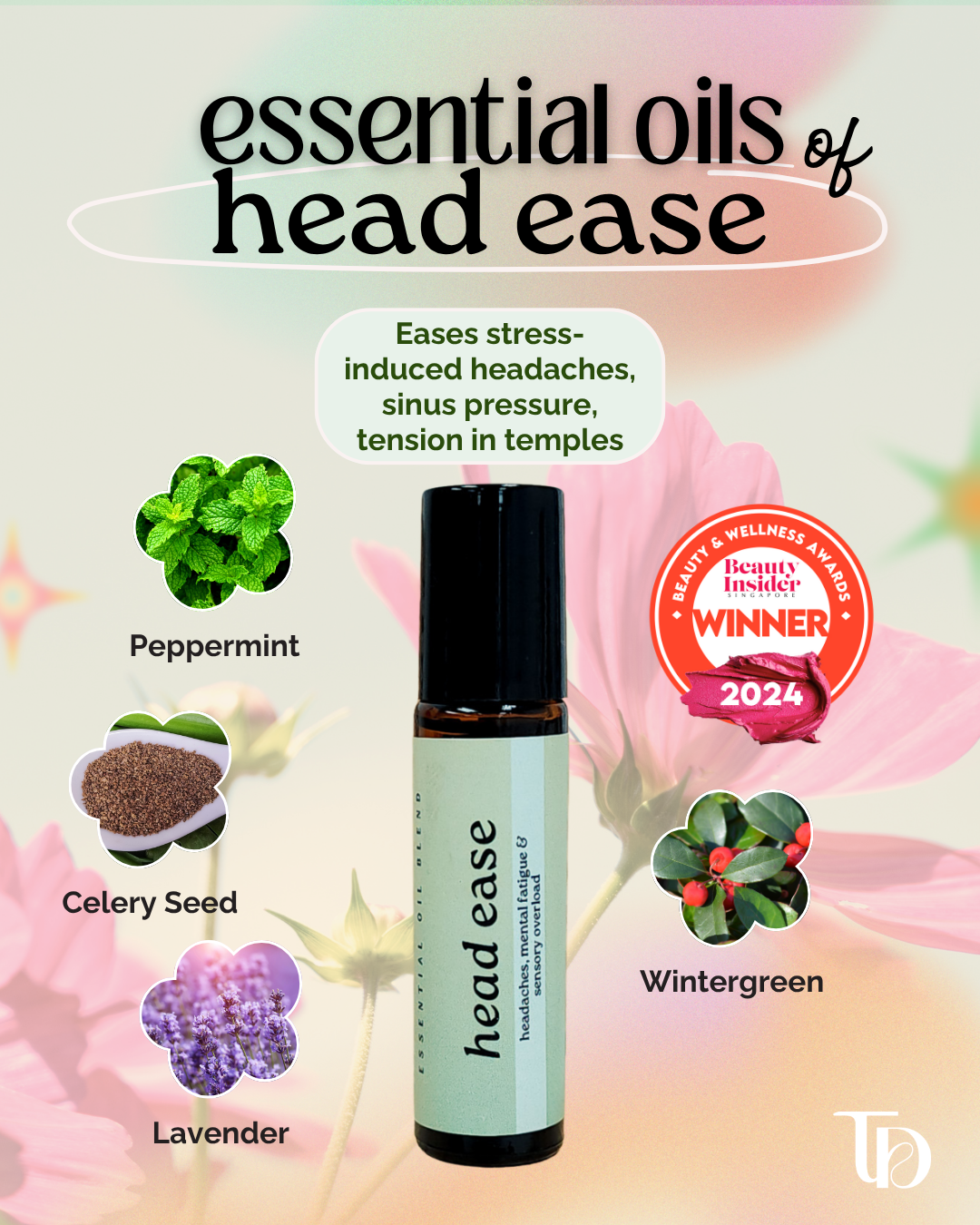 Head Ease : Essential Oil Roller Blend