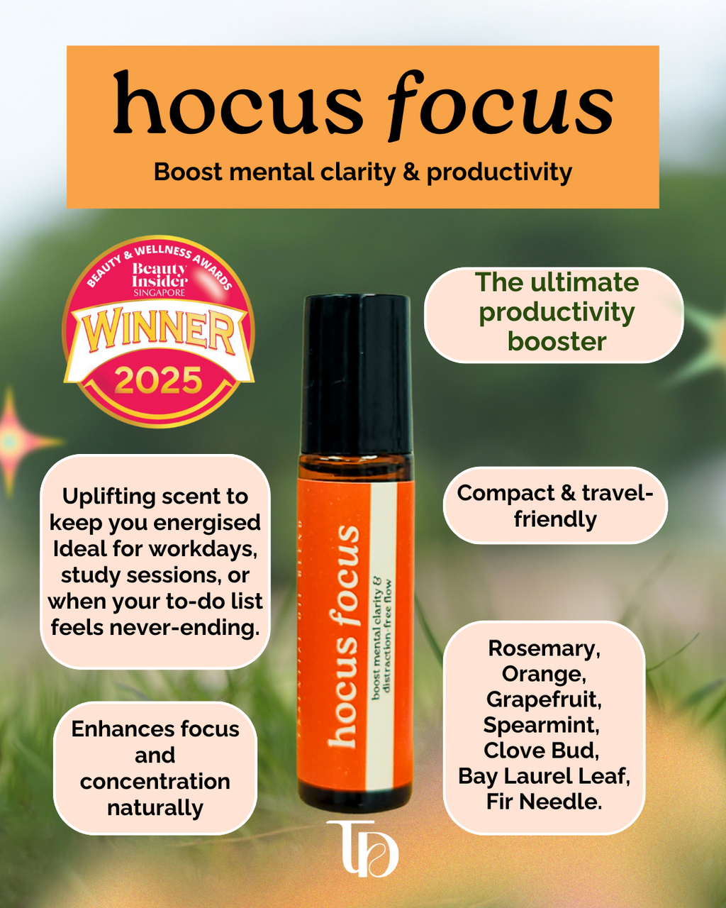 Focus Essential Roller Blend: Pocket Aromatherapy