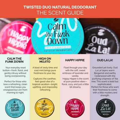 Set of 3 natural deodorant - Choose your scent