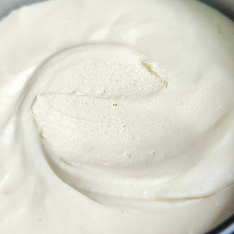 Close-up of a swirl of natural deodorant cream